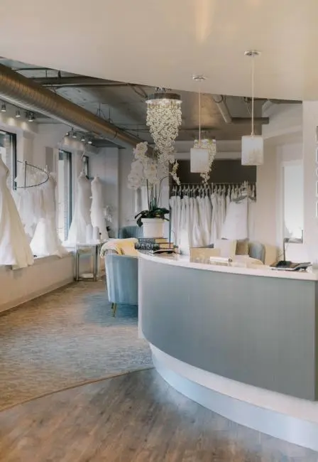 Image of the inside of the White Dress Boutique in Milwaukee