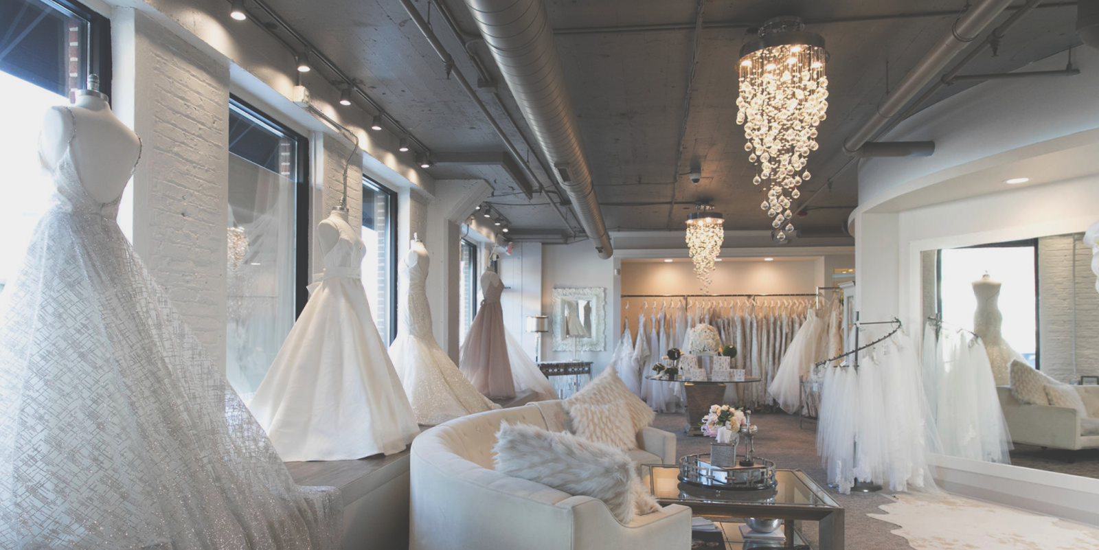 Image of the inside of the White Dress Boutique in Milwaukee