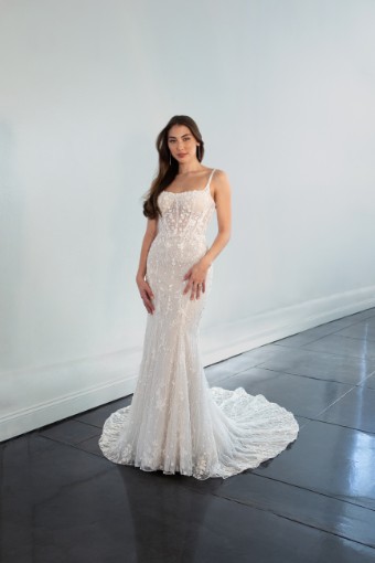Martina Liana 1510 | Martina Liana #0 default (IV-RUM) Ivory Lace and Tulle over Rum Gown thumbnail