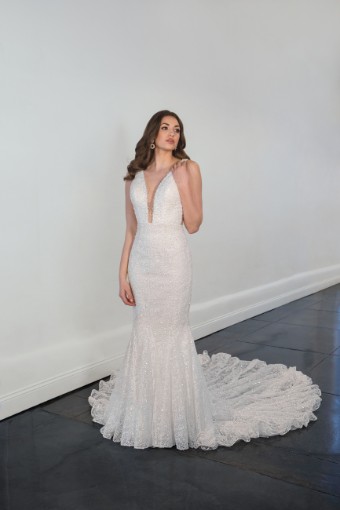 Martina Liana 1509 | Martina Liana #0 default (IV-PL) Ivory Gown w Porcelain Tulle Plunge thumbnail