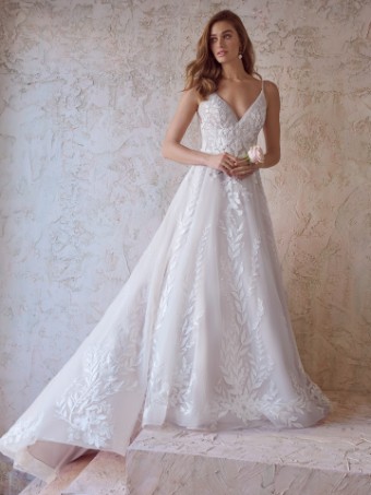Maggie Sottero Michelle | Maggie Sottero #0 default Ivory over Misty Mauve (gown with Natural Illusion) thumbnail