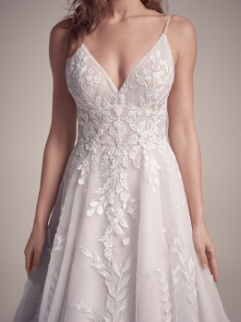 Maggie Sottero Michelle | Maggie Sottero #4 Ivory over Misty Mauve (gown with Natural Illusion) thumbnail
