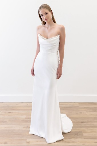 Watters Garance Strapless | Watters & Watters #0 default Ivory thumbnail