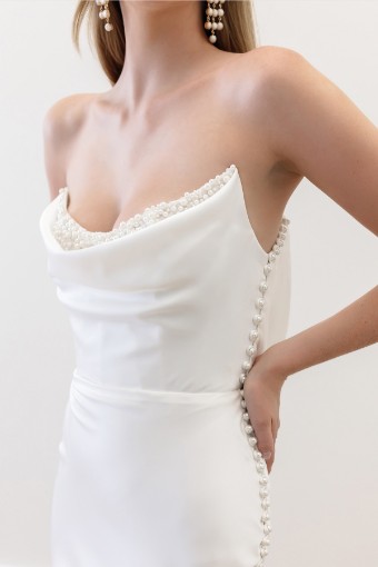 Watters Garance Strapless | Watters & Watters #1 default Ivory thumbnail