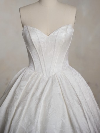 Maggie Sottero Derrick | Maggie Sottero #5 Ivory (gown with Natural Illusion) thumbnail