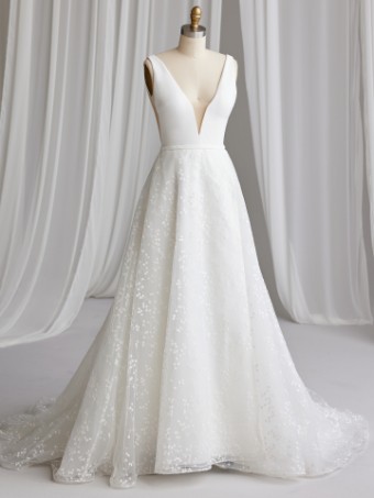 Maggie Sottero Brannagh | Maggie Sottero #3 Ivory (gown with Natural Illusion) thumbnail