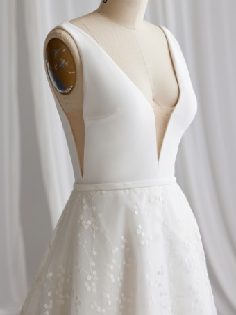 Maggie Sottero Brannagh | Maggie Sottero #4 Ivory (gown with Natural Illusion) thumbnail