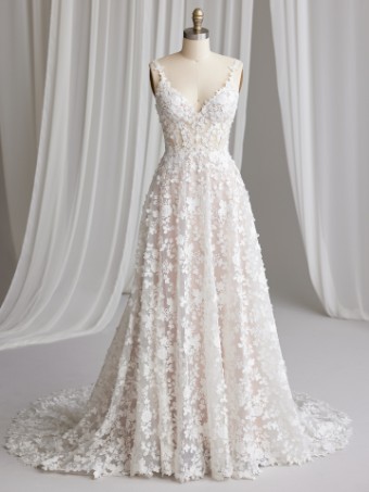 Maggie Sottero Ladonna | Maggie Sottero #3 Ivory (gown with Ivory Illusion) thumbnail