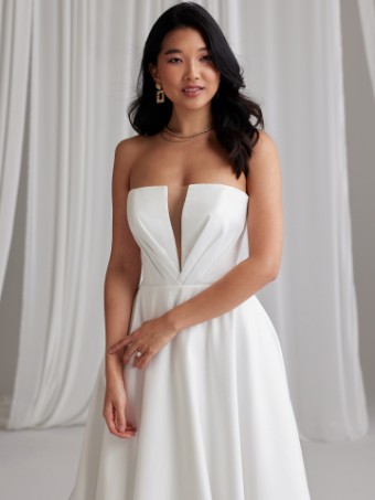 Maggie Sottero Amber Marie | Maggie Sottero #2 Ivory (gown with Natural Illusion) thumbnail
