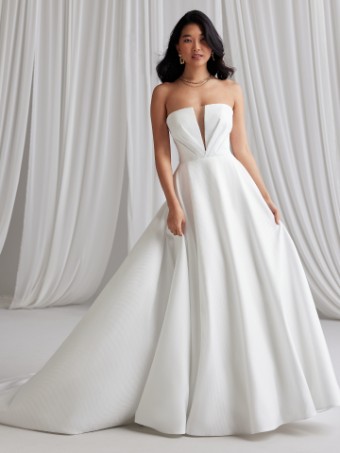 Maggie Sottero Amber Marie | Maggie Sottero #4 Ivory (gown with Natural Illusion) thumbnail