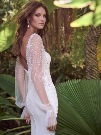 Maggie Sottero Doritte | Maggie Sottero #3 Ivory (gown with Natural Illusion) thumbnail