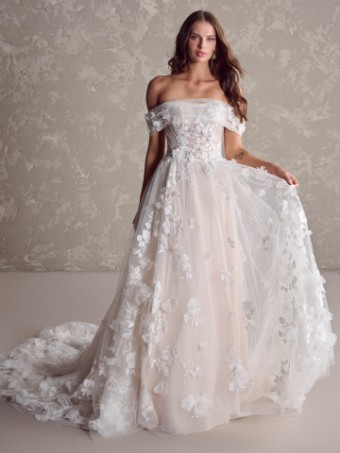 Maggie Sottero Laila | Maggie Sottero #1 Ivory over Soft Blush (gown with Natural Illusion) thumbnail