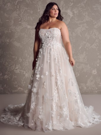 Maggie Sottero Laila | Maggie Sottero #3 Ivory over Soft Blush (gown with Natural Illusion) thumbnail