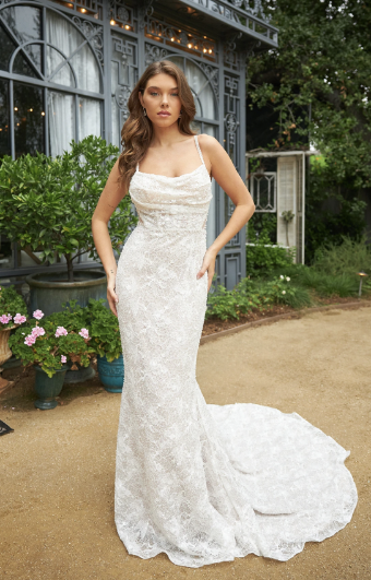 Martina Liana 1697 | Martina Liana #0 default (IVIV-PL) Ivory Lace & Tulle over Ivory Gown w Porcelain Tulle Illusion thumbnail