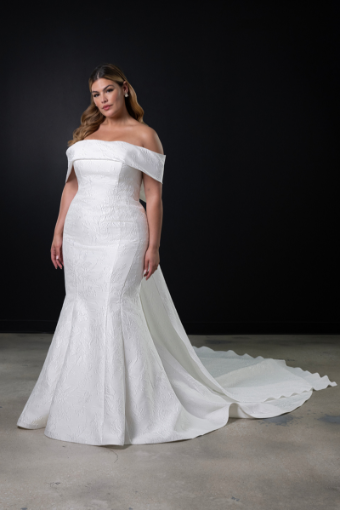 Martina Liana 1619- Gown, Shawl, Bow | Martina Liana #3 (SK-IV) Silk Ivory thumbnail