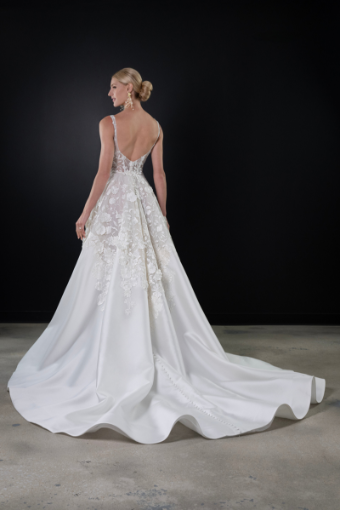 Martina Liana 1734 | Martina Liana #1 (SK-IV) IVORY LACE OVER SILK IVORY GOWN thumbnail