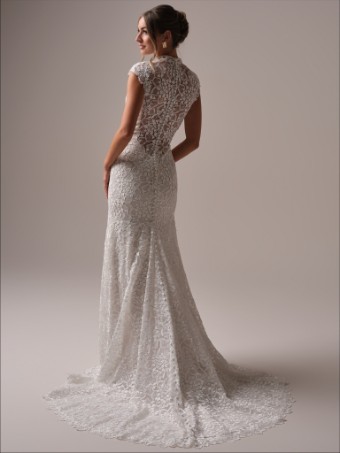 Maggie Sottero Auburn| Maggie Sottero #2 Ivory (gown with Ivory Illusion) thumbnail