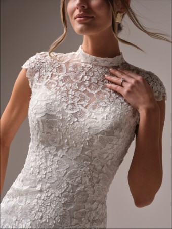Maggie Sottero Auburn| Maggie Sottero #1 Ivory (gown with Ivory Illusion) thumbnail