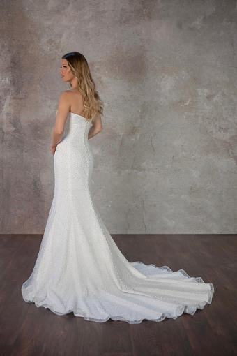 Essense of Australia D4182 | Essense of Australia #1 (IV-IV) IVORY BEADED TULLE OVER IVORY GOWN thumbnail