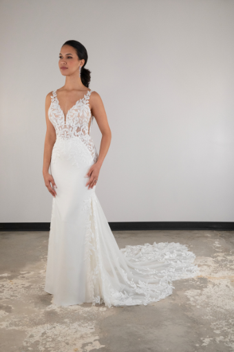 Essense of Australia D4037 | Essense of Australia #2 (IV-PL) Ivory Gown w Porcelain Tulle Illusion thumbnail