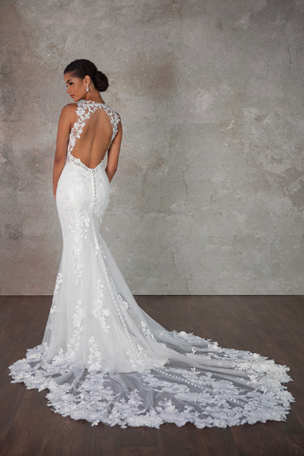 Essense of Australia D4141 | Essense of Australia #1 (IV-IV) Ivory Lace and Tulle over Ivory Gown thumbnail