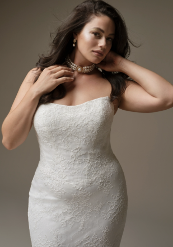 Maggie Sottero Ariadne | Maggie Sottero #2 default Ivory over Soft Blush (gown with Ivory illusion) thumbnail