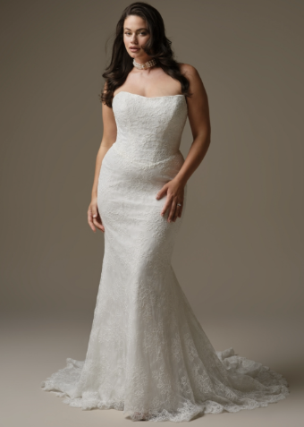 Maggie Sottero Ariadne | Maggie Sottero #0 default Ivory over Soft Blush (gown with Ivory illusion) thumbnail