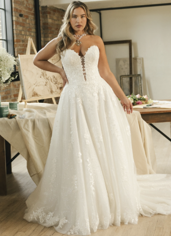 Maggie Sottero Jennifer | Maggie Sottero #2 Ivory over Blush (gown with Ivory Illusion) thumbnail