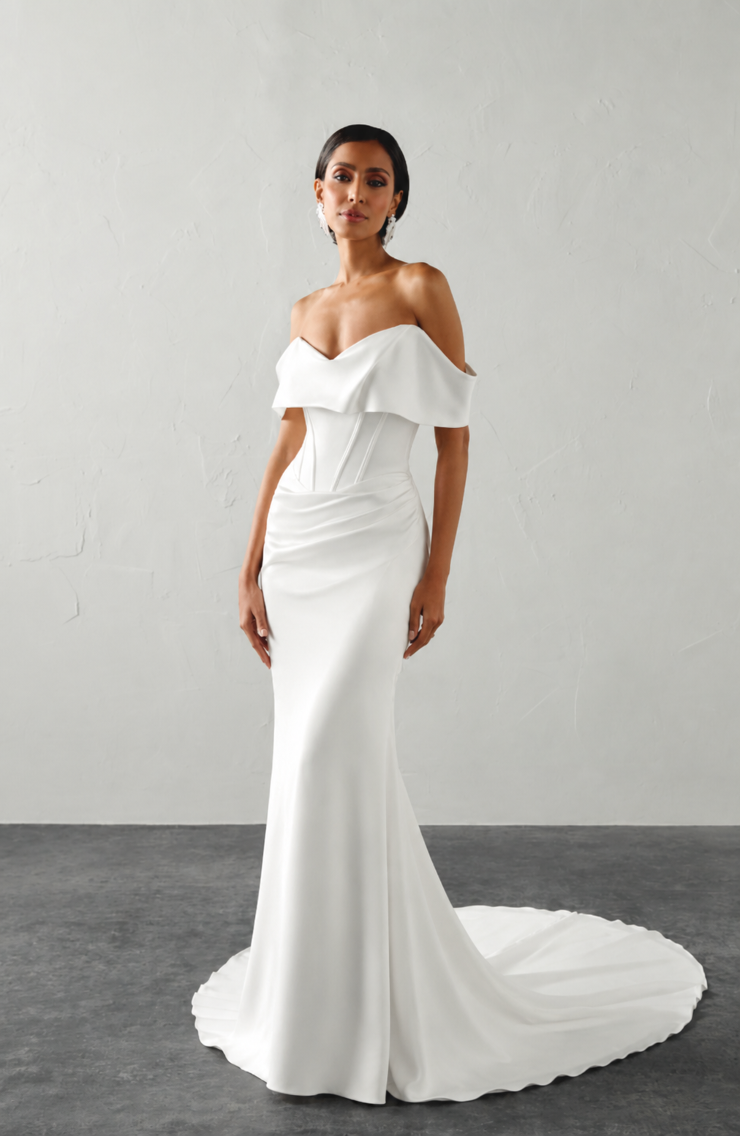 silk formal dress for women Abbey Lace-Up Slit A-Line Satin AGSU Size:12/44 Hot Pink The Malibu
